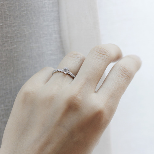[3부_앨리스R]3부다이아몬드 프로포즈 반지,심플한 화려함