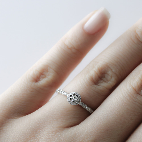 [1부_아프로디테R] 하트난집 0.1ct 다이아몬드 프로포즈 반지